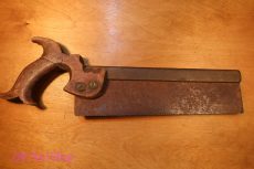 C Nurse and Co Brass backed 10" dovetail saw
