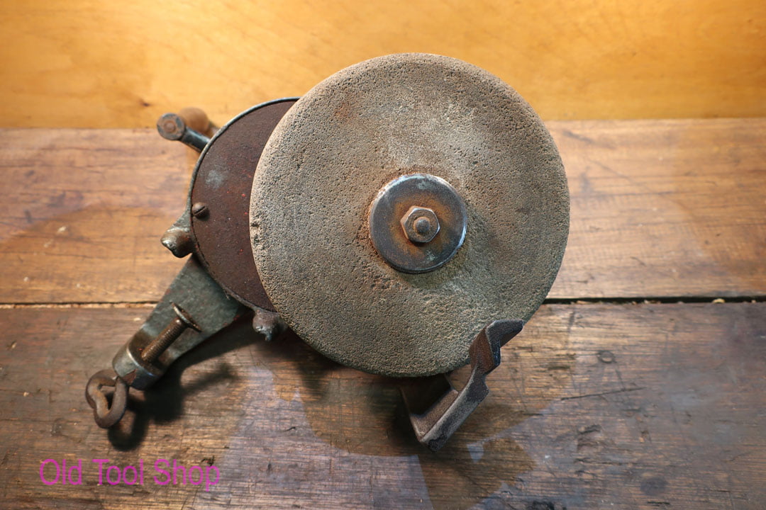 Antique hand online crank grinding wheel